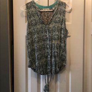 Ella moss paisley tank top